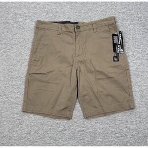 Volcom Frickin Chino Shorts Mens Size 32 Brown Modern Skate Surf Outdoor